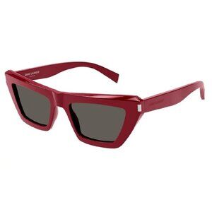 NEW SAINT LAURENT SUNGLASSES, SL467 003 RED WOMEN EYEWEAR SL 467 003
